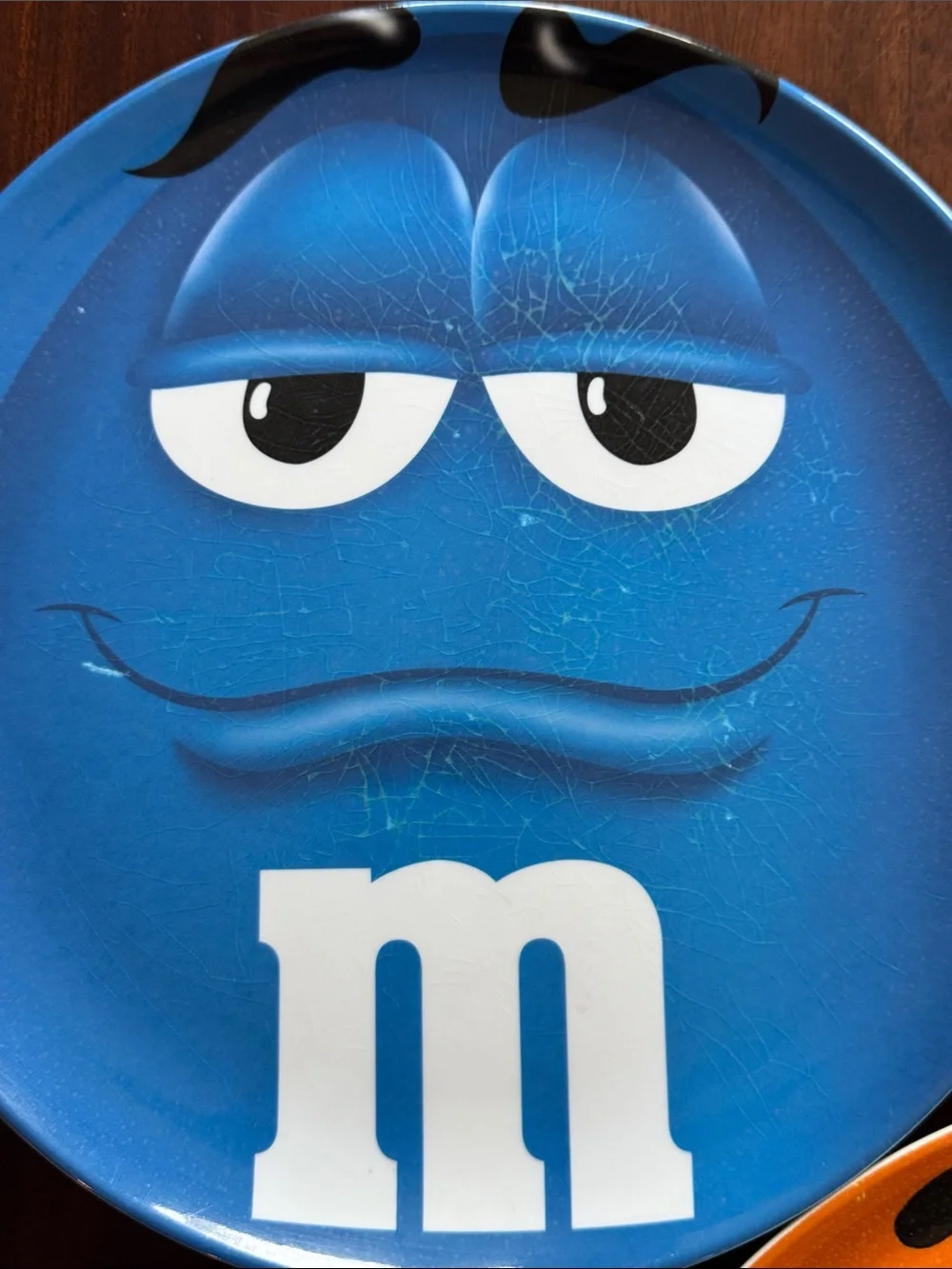 M&M's Character Big Face Melamine 10” Dinner Plates M & M world